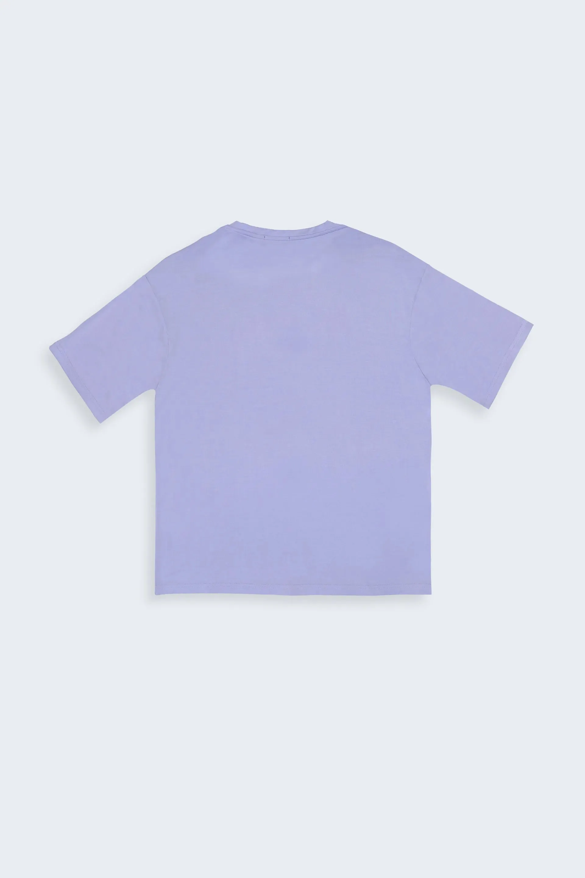 Ice Blue Printed T-Shirt