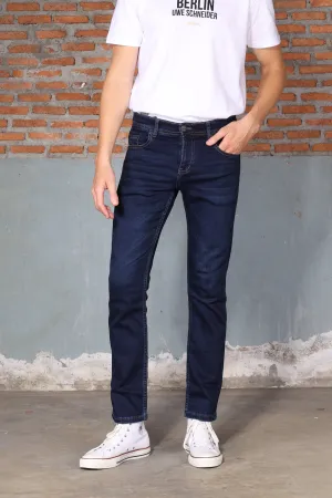 Jack Russel - Men Jeans - Handwerk J-655 Skinny Fit Dark Blue Faded