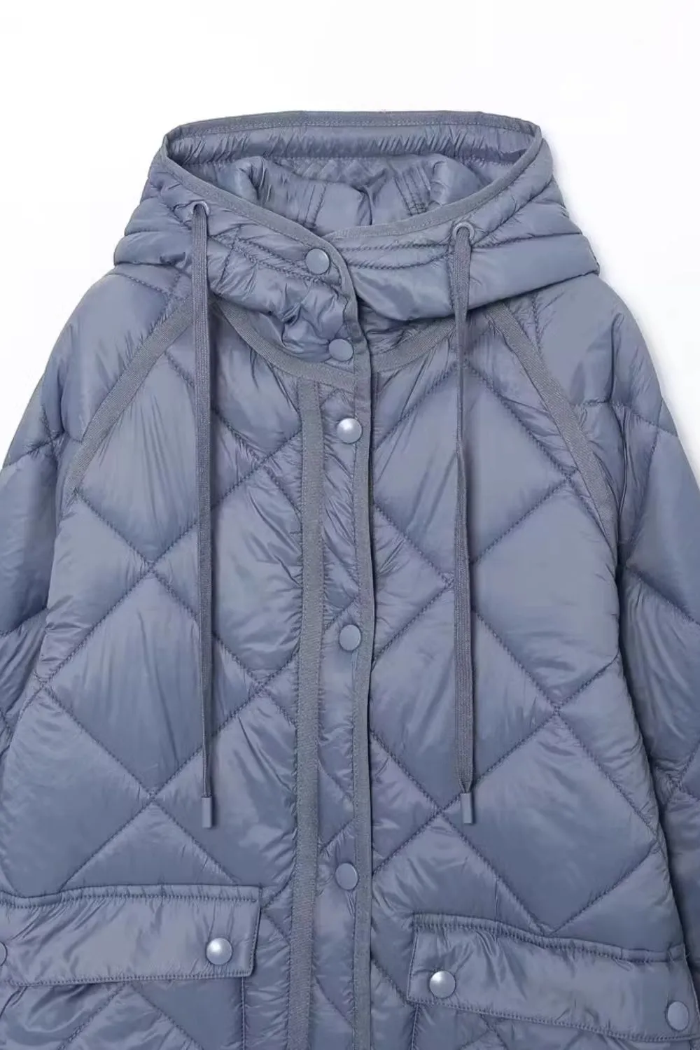 'Joyce' Long Cotton Puffer Coat