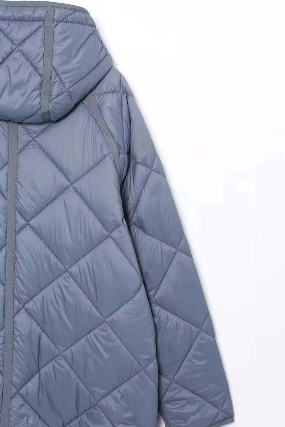 'Joyce' Long Cotton Puffer Coat