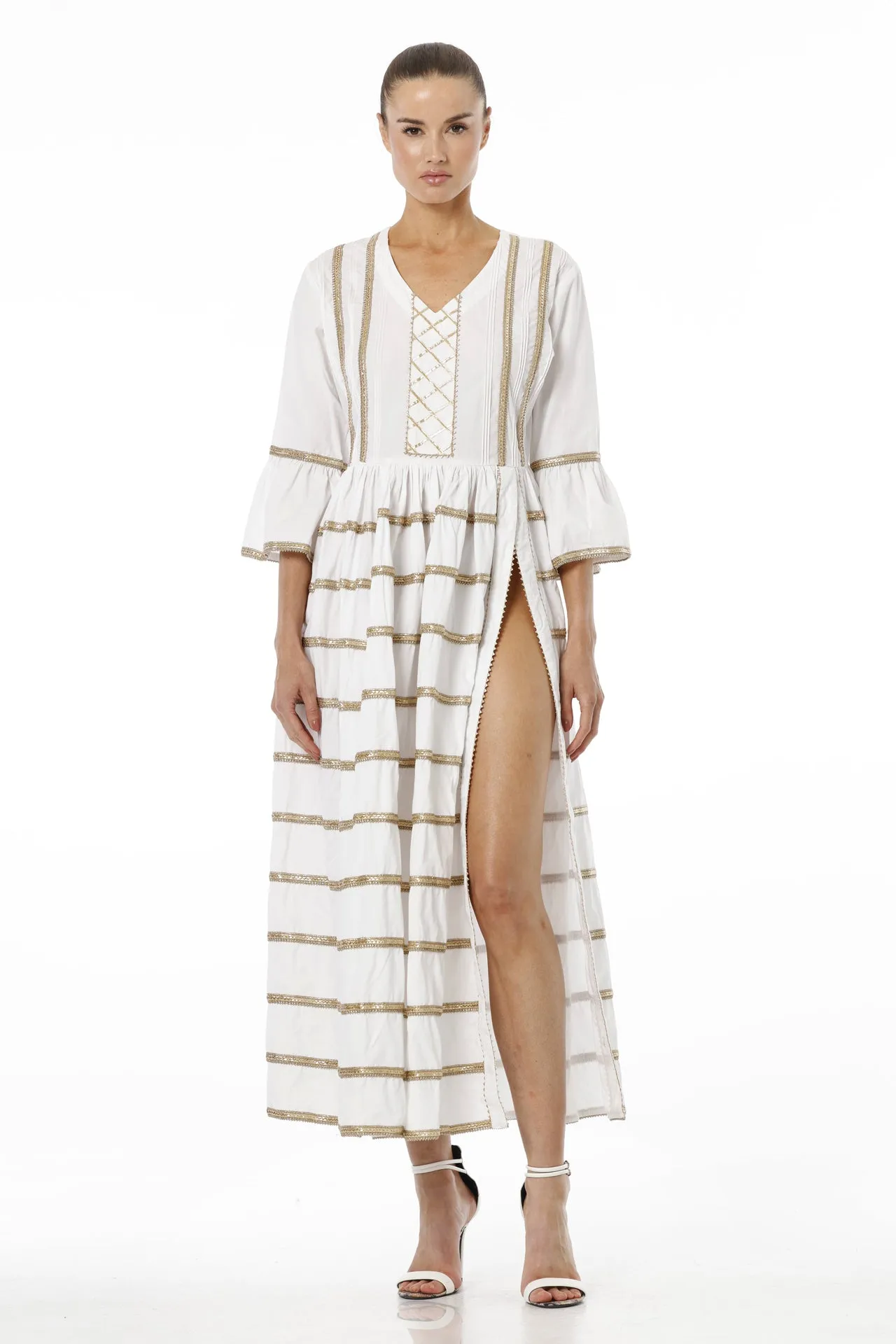 Long Ruffle Dress for Women