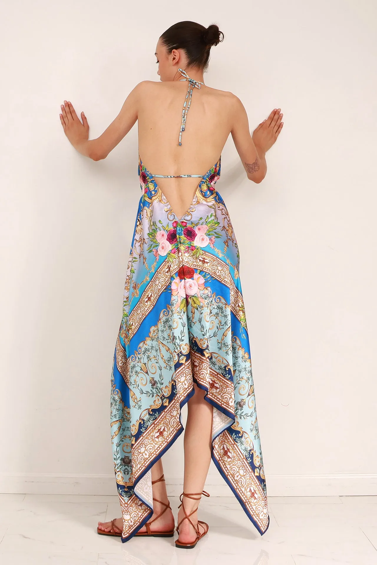 Printed Floor Length Dress