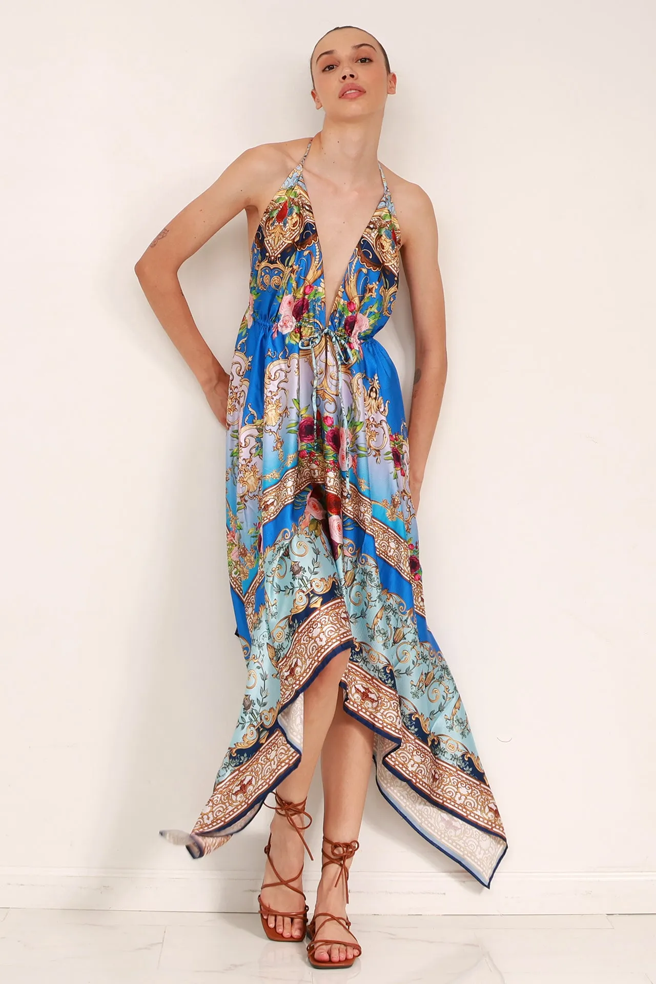 Printed Floor Length Dress