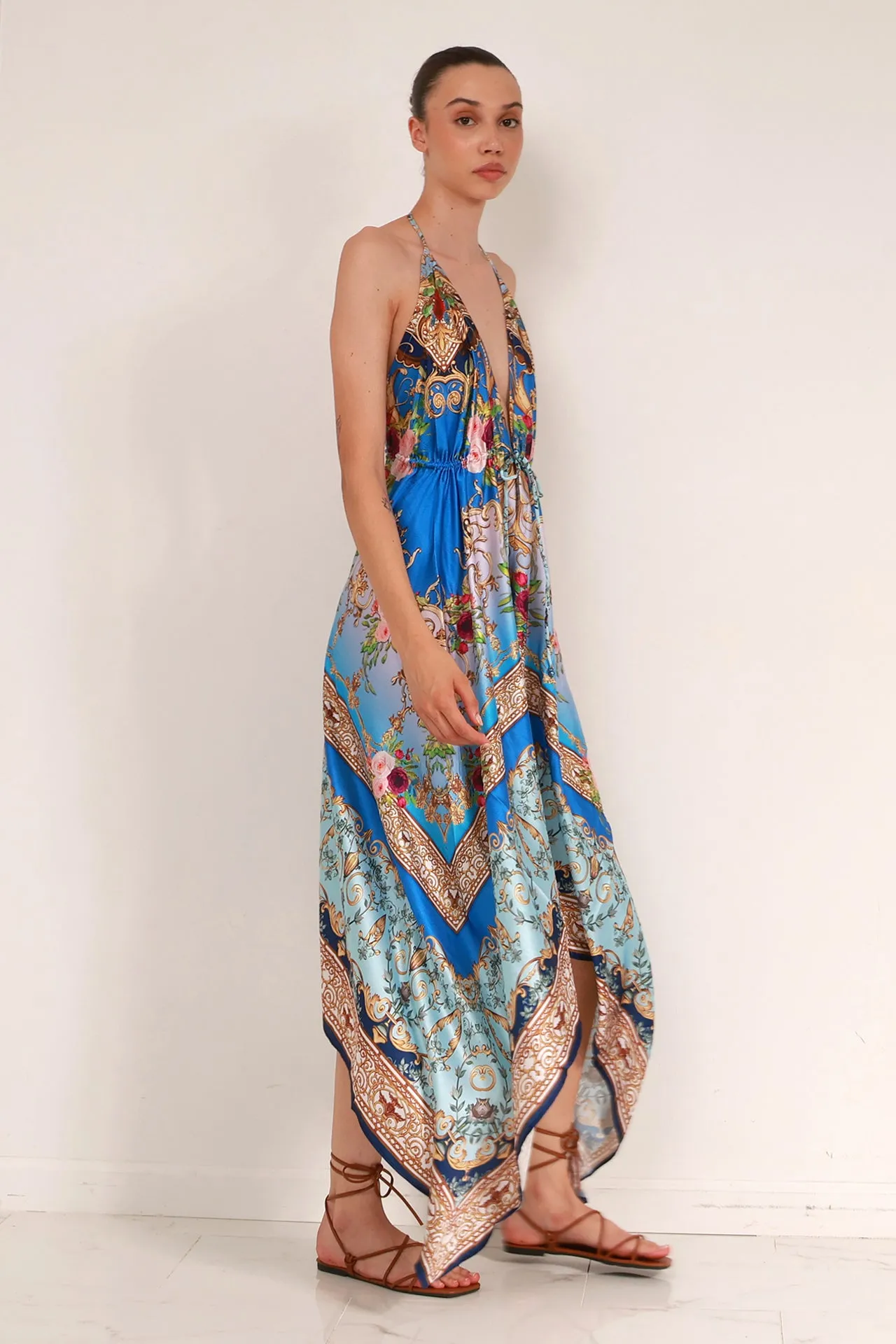 Printed Floor Length Dress