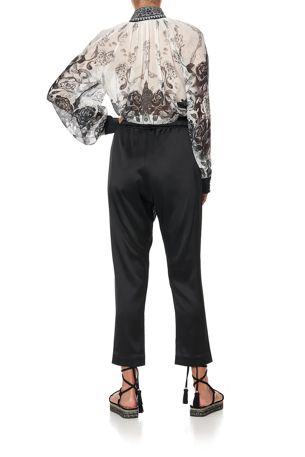 RAGLAN BUTTON UP SHIRT MIDNIGHT PEARL