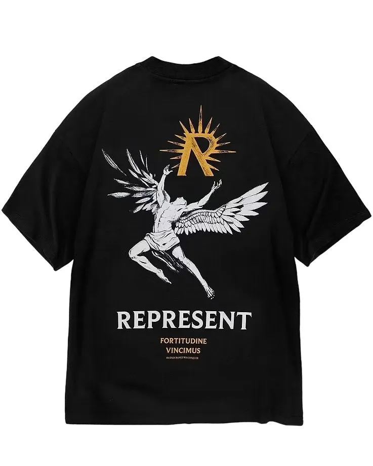 Represent MLM467-01 Icarus T-Shirt Jet Black