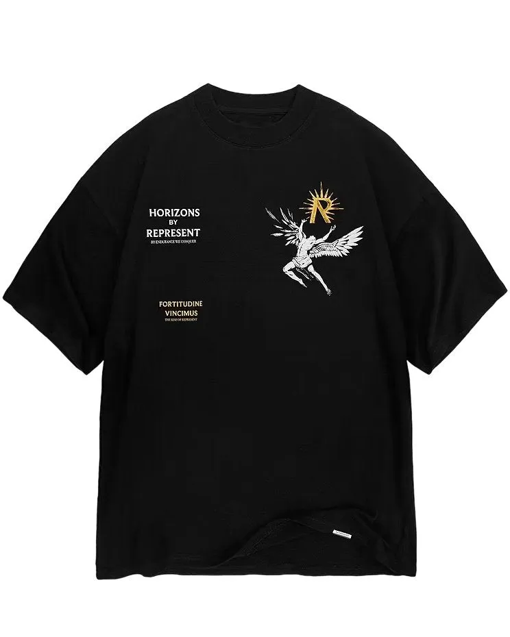 Represent MLM467-01 Icarus T-Shirt Jet Black