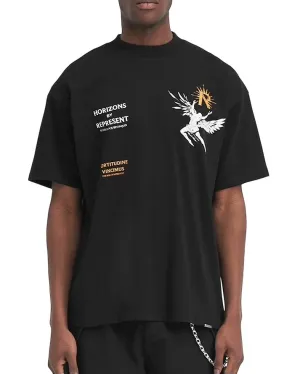 Represent MLM467-01 Icarus T-Shirt Jet Black