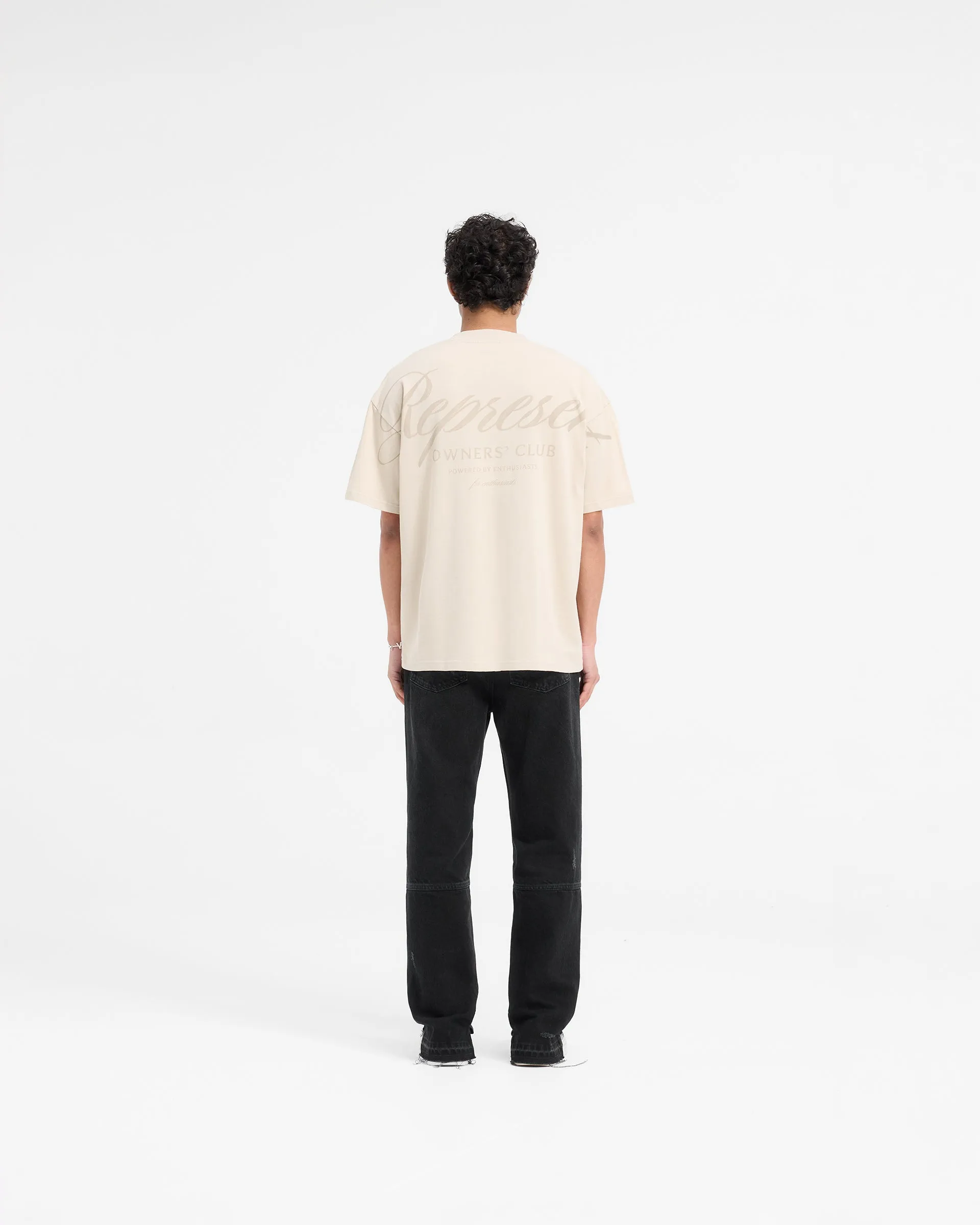 Represent X Ounass Owners Club Script T-Shirt - Island Fossil
