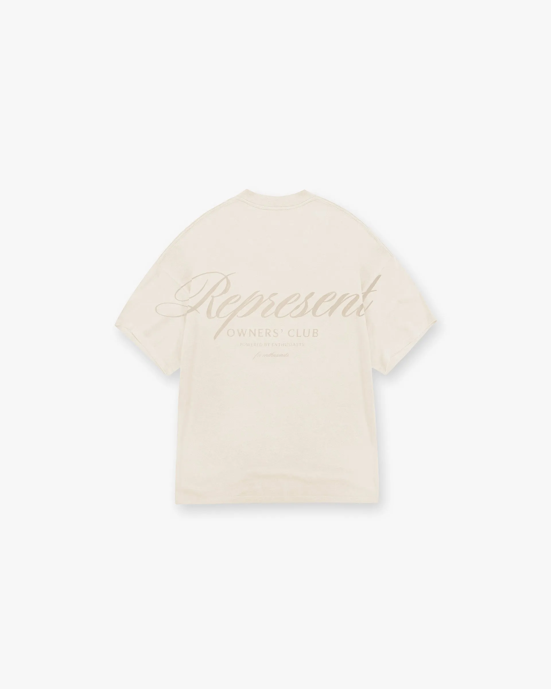 Represent X Ounass Owners Club Script T-Shirt - Island Fossil