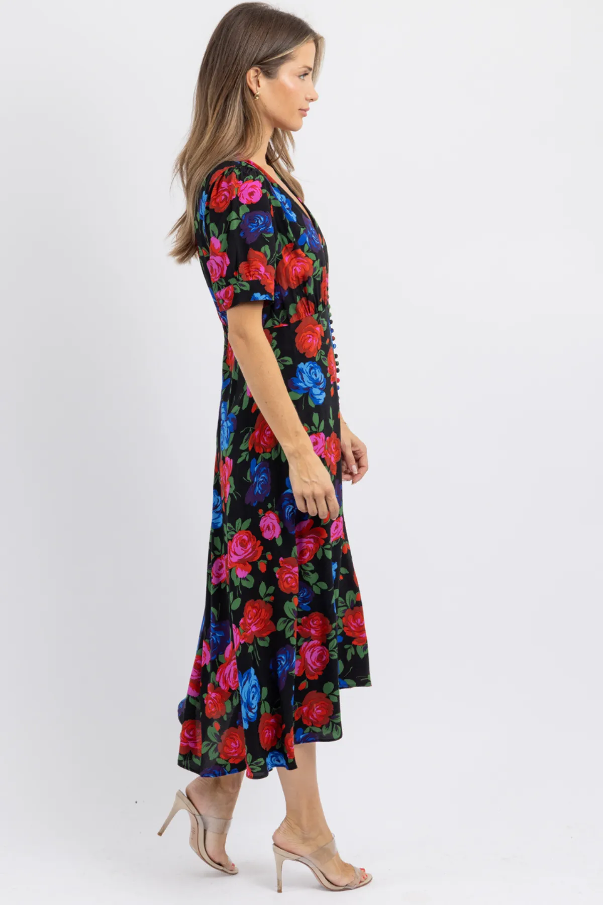 ROMEE ROSE BUTTON DRESS