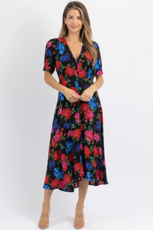 ROMEE ROSE BUTTON DRESS