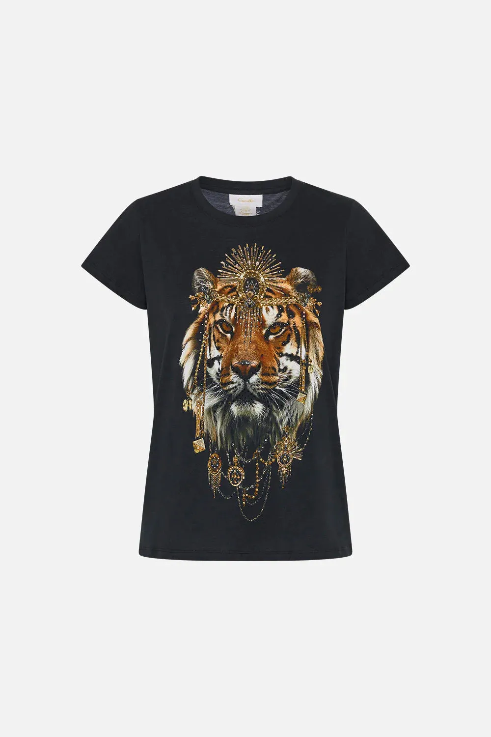 Slim Fit Round Neck T Shirt - The Night is Noir