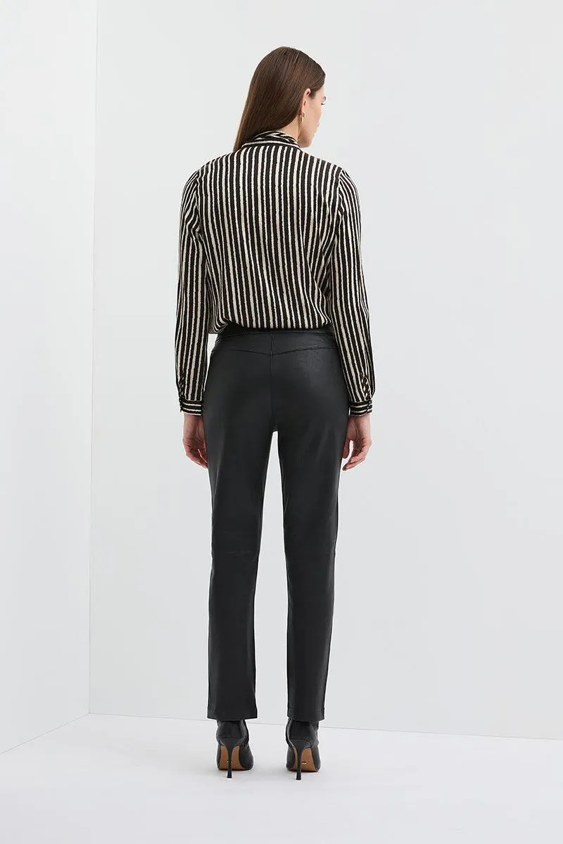 STRIPE BOW BLOUSE