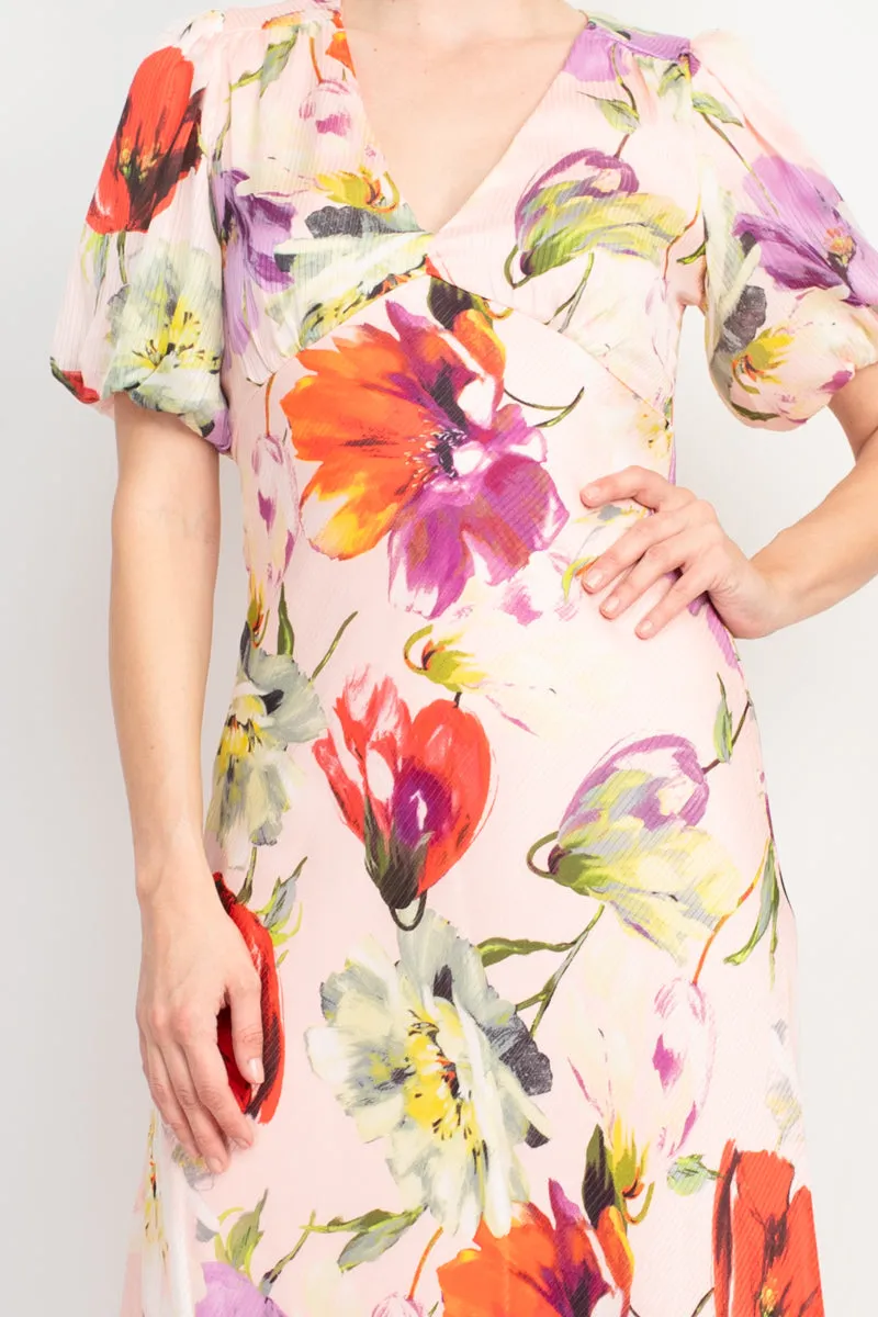 Taylor Poly Stripe Satin Maxi Dress