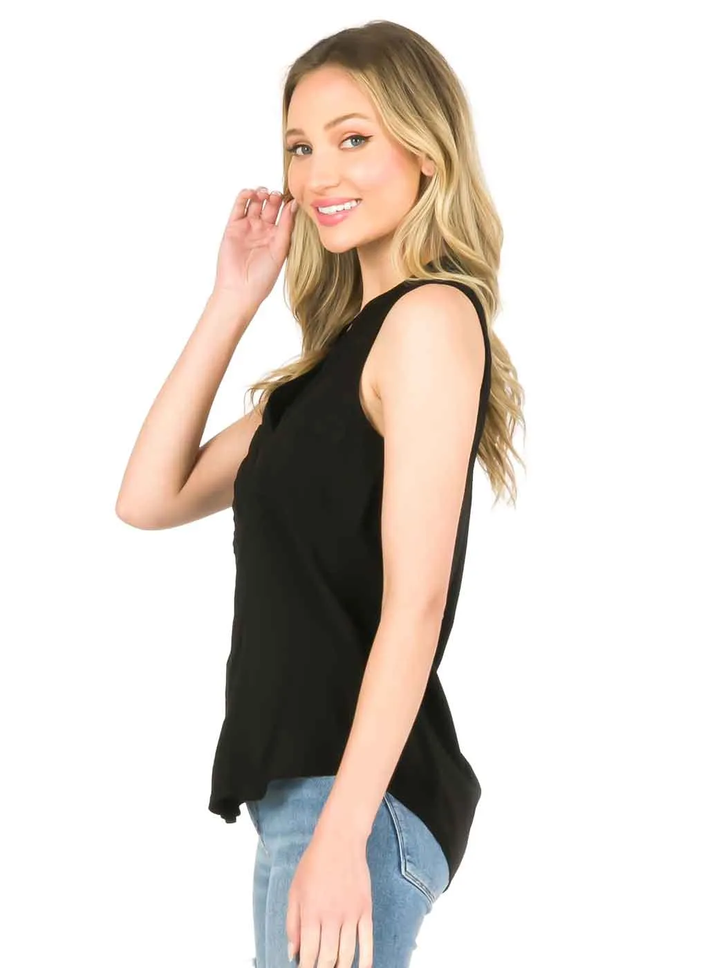 Tianello "Ivy" Light Weight TENCEL™ "ELEVA"  Sleeveless Blouse