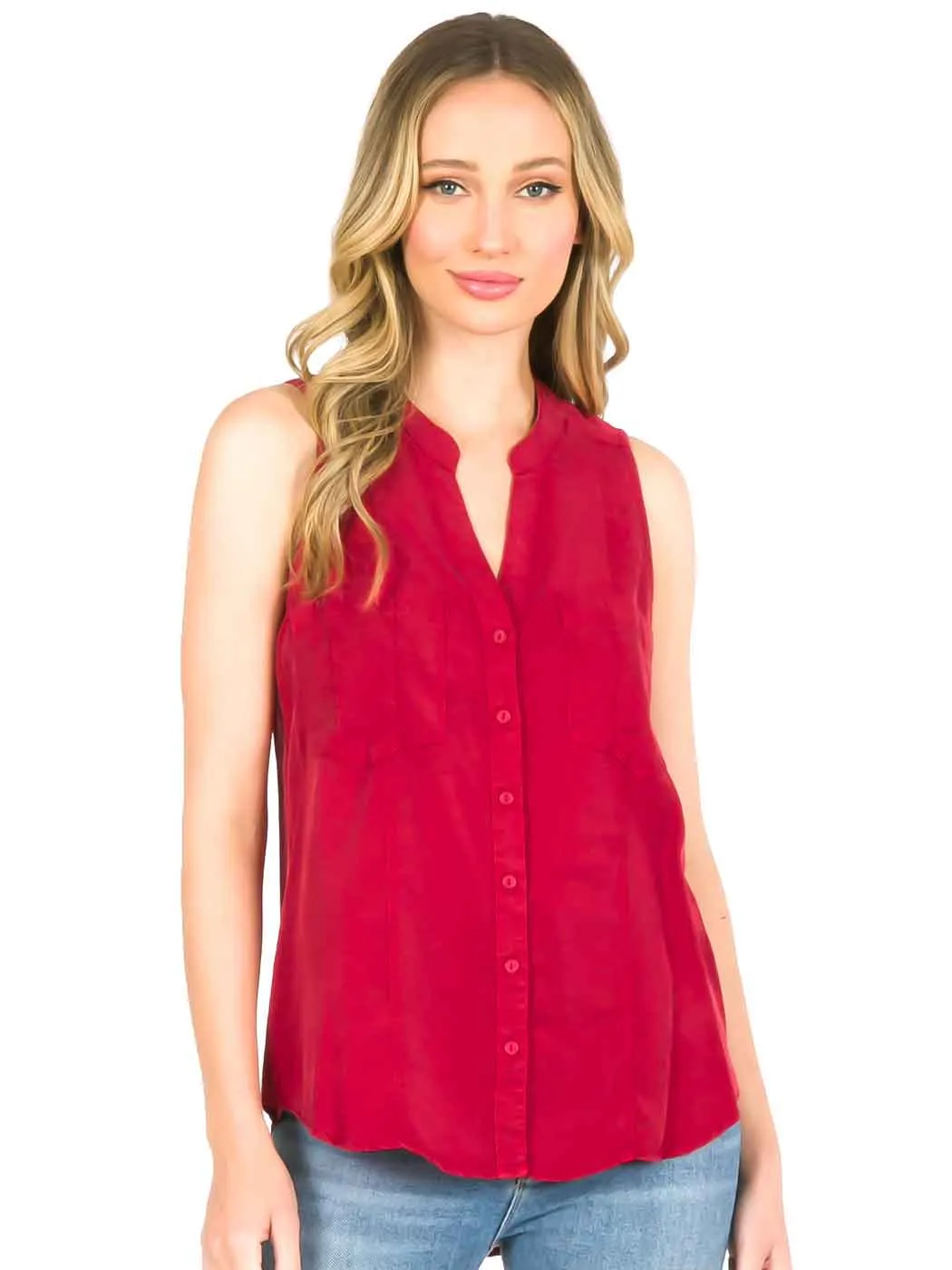 Tianello "Ivy" Light Weight TENCEL™ "ELEVA"  Sleeveless Blouse