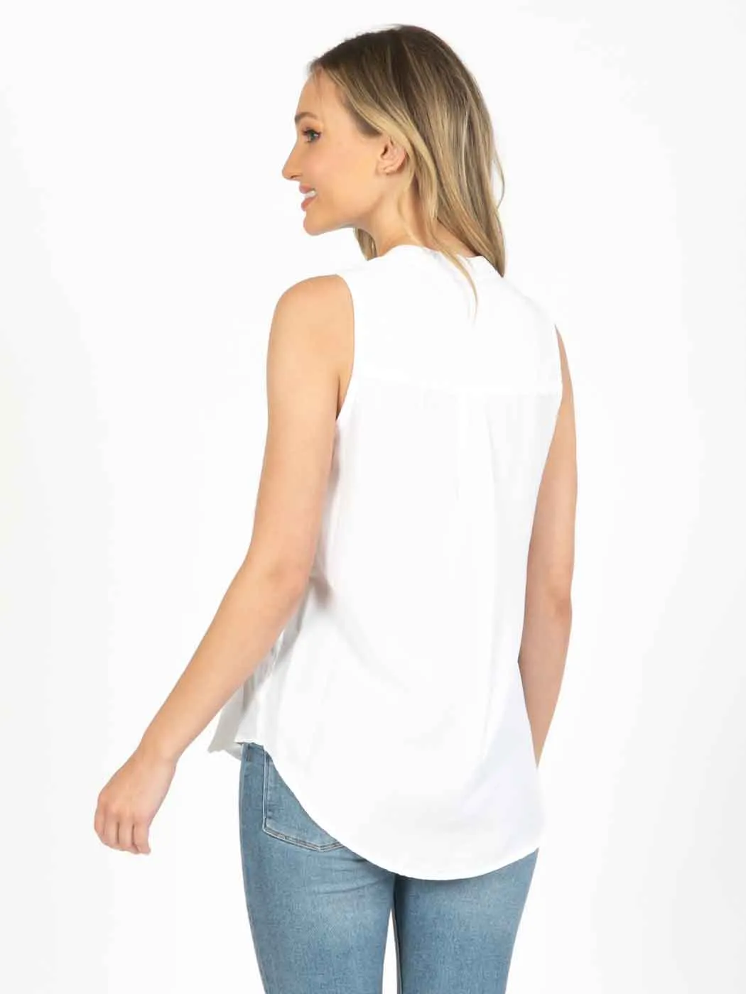 Tianello "Ivy" Light Weight TENCEL™ "ELEVA"  Sleeveless Blouse
