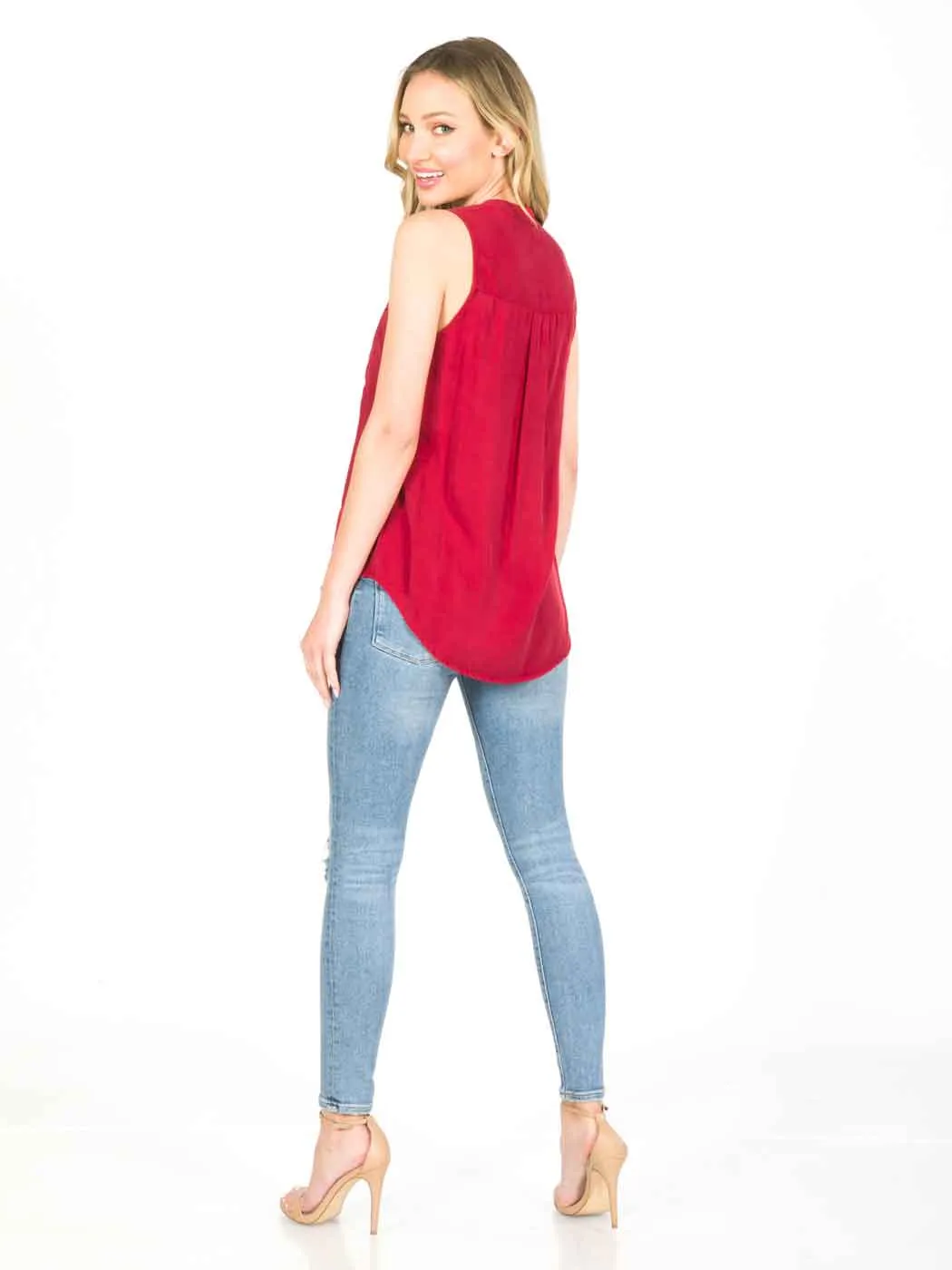 Tianello "Ivy" Light Weight TENCEL™ "ELEVA"  Sleeveless Blouse