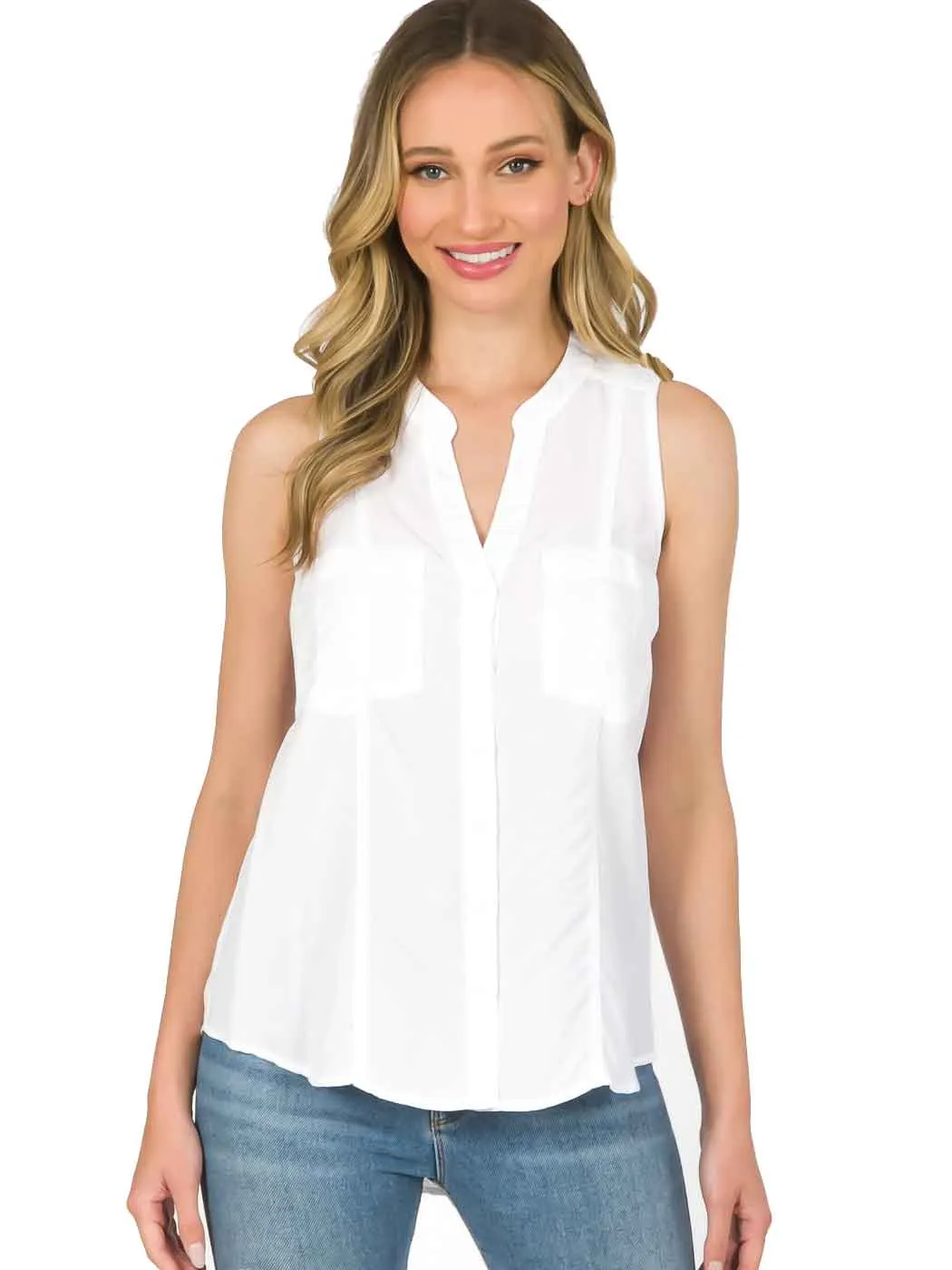 Tianello "Ivy" Light Weight TENCEL™ "ELEVA"  Sleeveless Blouse