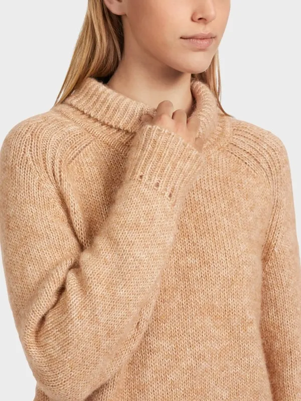 TURTLENECK SWEATER IN TOFFEE