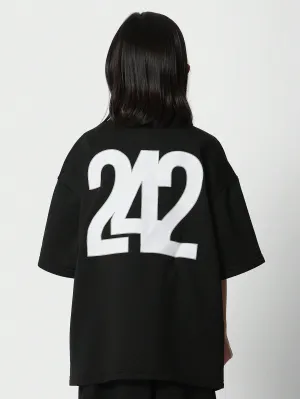 Tween Girls Oversized Fit Tee With Back Number Print