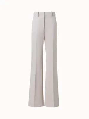 Wide Straight Cotton Gabardine Pants