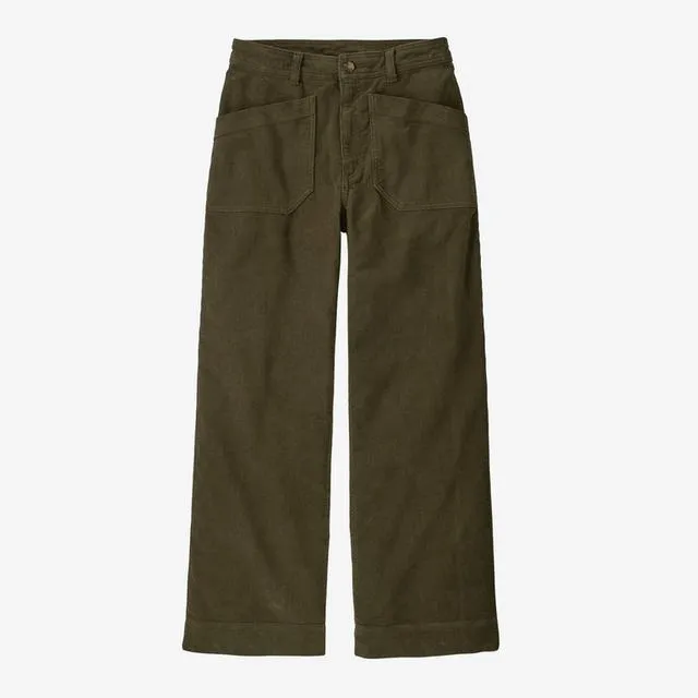 Womens Wide Leg Cord Pants